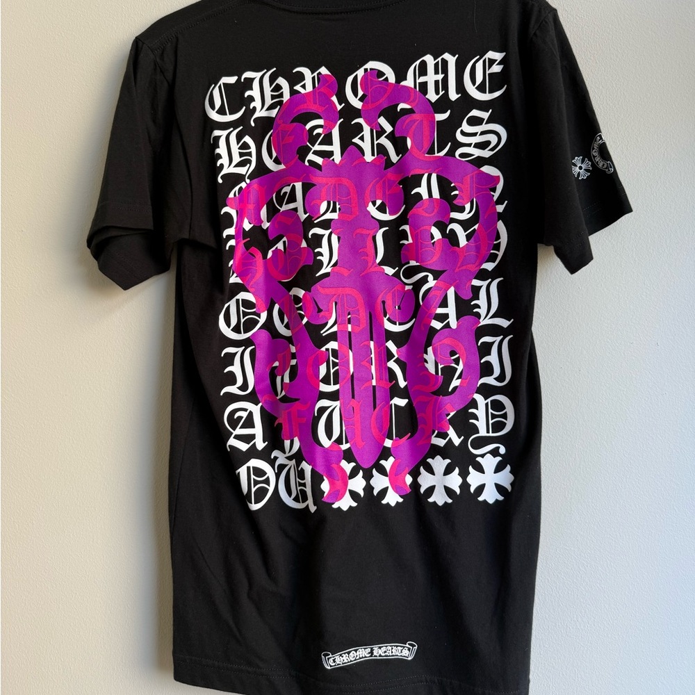 NWOT AUTHENTIC CHROME HEARTS Black Unisex Graphic T-Shirt